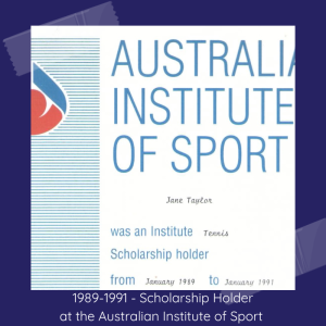 JT - 1989-1991 - AIS Scholarship Holder